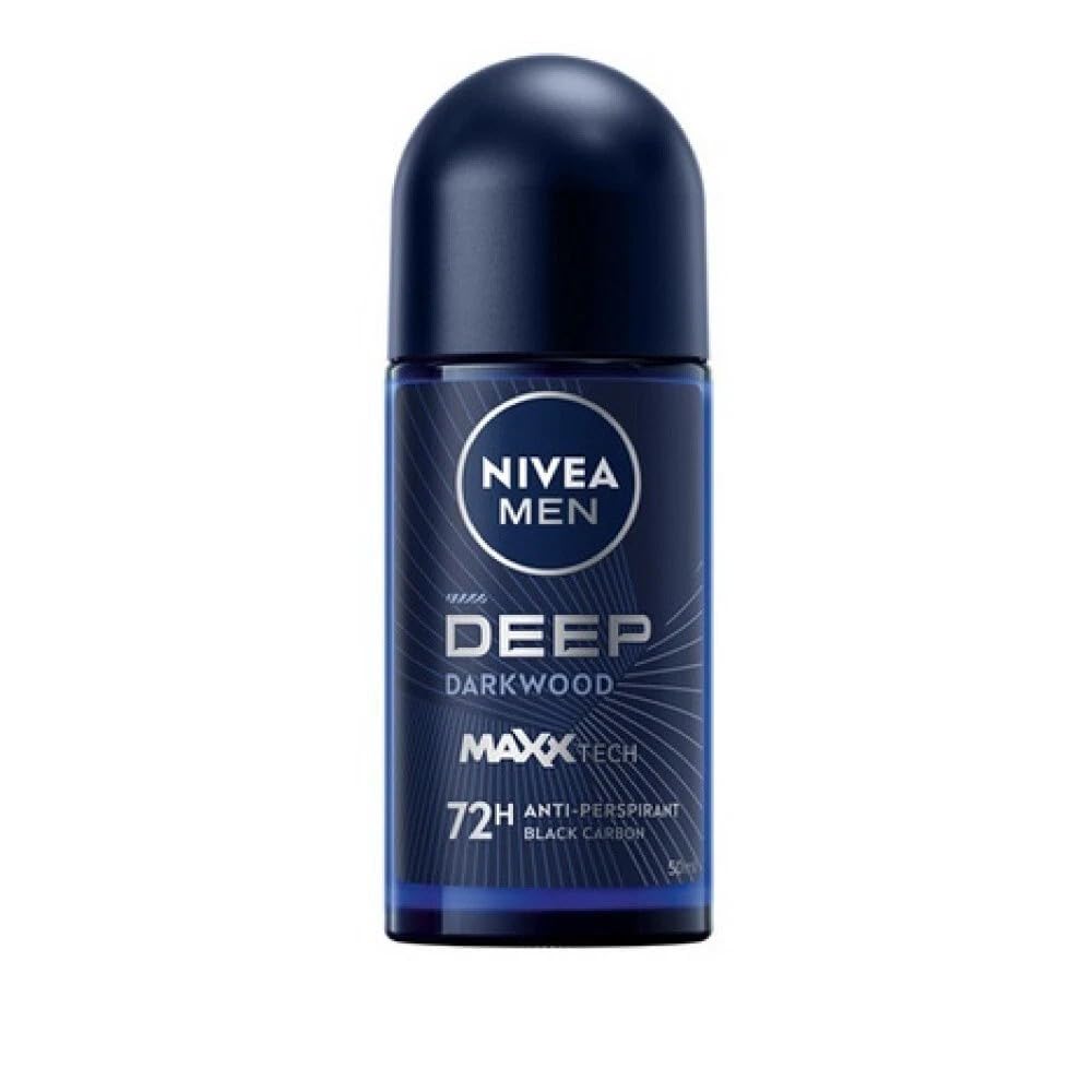 NIVEA MEN DEEP Darkwood Roll-On Anti-Perspirant, 50 ml, Pack of 3 Beauty and Personal Care NIVEA