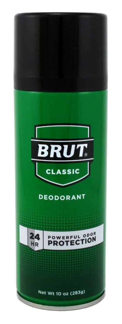 Brut Deodorant 10oz Aerosol Classic Scent (3 Pack) Beauty and Personal Care Brut