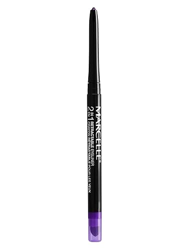 Marcelle 2-in-1 Retractable Eyeliner, Purpurite, Waterproof, Easy-To-Smudge, Smokey Eye, Long-Lasting 12h, Fragrance-Free, Hypoallergenic Beauty & Personal Care MARCELLE