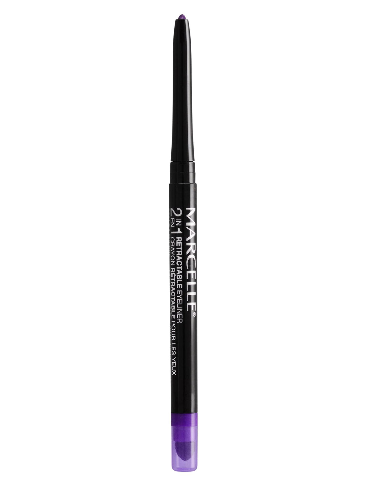 Marcelle 2-in-1 Retractable Eyeliner, Purpurite, Waterproof, Easy-To-Smudge, Smokey Eye, Long-Lasting 12h, Fragrance-Free, Hypoallergenic Beauty & Personal Care MARCELLE