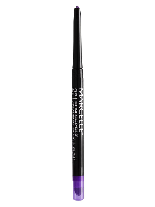 Marcelle 2-in-1 Retractable Eyeliner, Purpurite, Waterproof, Easy-To-Smudge, Smokey Eye, Long-Lasting 12h, Fragrance-Free, Hypoallergenic Beauty & Personal Care MARCELLE