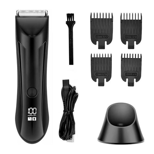 GLESVOWIO Hair Clippers for Men Electric Body Hair Trimmer Shaver Waterproof Groin for Men Ball USB Recharge Dock Grooming Kit Beauty and Personal Care GLESVOWIO