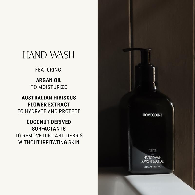 Homecourt Hand Wash, Gently Cleanses & Hydrates, Removes Dirt & Debris Without Irritating Skin, Clean Formula, Steeped Rose, 12 fl oz Beauty & Personal Care Homecourt