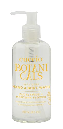 Cuccio Botanicals Hydrating Hand & Body Wash, Eucalyptus & Montana Flower, 8 oz - Soothing and Nourishing Cleanser for Soft, Refreshed Skin Beauty & Personal Care Cuccio