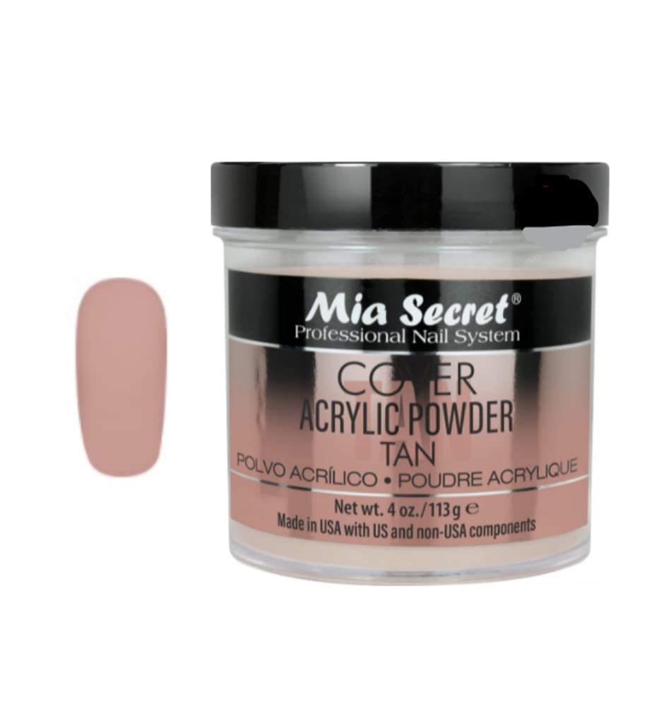 Mia Secret Cover Tan Acrylic Powder MADE IN USA Multiple Sizes (4 oz) Beauty & Personal Care Mia Secret