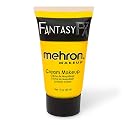 Mehron Makeup Fantasy FX Cream Makeup | Water Based | Halloween | Yellow Face & Body Paint For Adults 1 fl oz (30ml) (YELLOW) Beauty & Personal Care Mehron