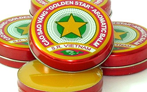 12 Boxes X 10 Grams (Net Weight), Golden Star Balm, Cao Sao Vang Vietnam, Aromatic Balsam F Beauty and Personal Care Golden Star Balm
