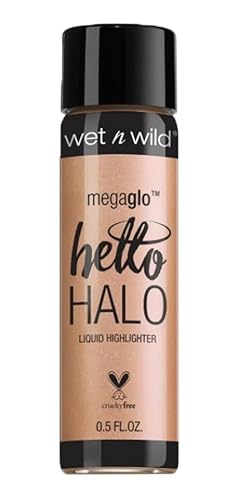 wet n wild MegaGlo Hello Halo Liquid Highlighter Makeup, Shimmer, Gold Guilded Glow Beauty & Personal Care wet n wild