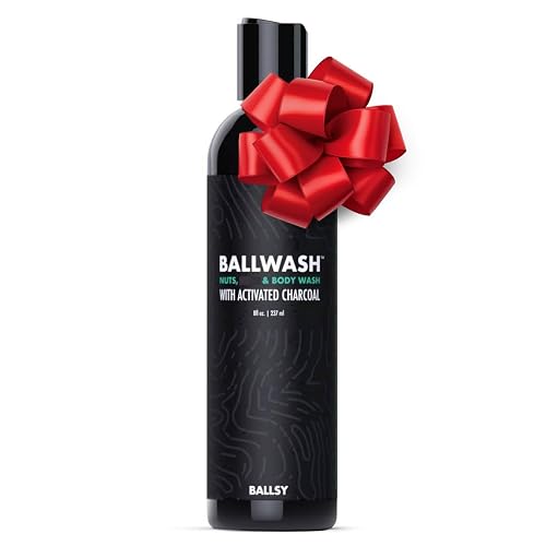 Ballsy Ballwash Charcoal Body Wash for Men - Moisturizing Men’s Bodywash with Coconut Oil - Soap for Men & Great for your Most Intimate Areas, 8oz Beauty & Personal Care Ballsy