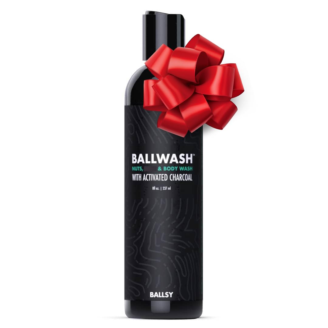 Ballsy Ballwash Charcoal Body Wash for Men - Moisturizing Men’s Bodywash with Coconut Oil - Soap for Men & Great for your Most Intimate Areas, 8oz Beauty & Personal Care Ballsy
