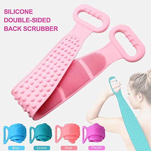 zxb-shop Exfoliating Towel for the Body 1 Piece Extended Washer Skin Clean Shower Brushes Magic Bath Towel Silicone Brush Rub Back Mud Exfoliating Beauty and Personal Care zxb-shop
