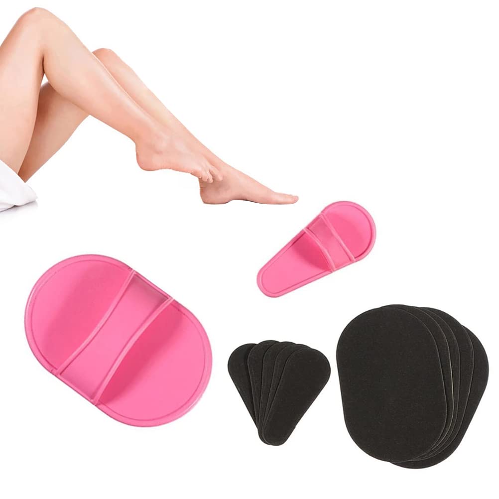 Thonlai Hair Removal Pad, Exfoliation Tool for Legs Underarms Upper Lip Chin Bikini Line, with Reusable Plastic Sandpaper Design, Gentle on Skin Beauty and Personal Care Thonlai
