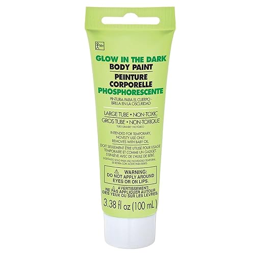 Vibrant NeonBody Paint - 3.4 oz (Pack of 1) - Safe, Non-Toxic & Water-Based Formula for Ultimate Party Fun, Festivals & More Beauty & Personal Care Amscan