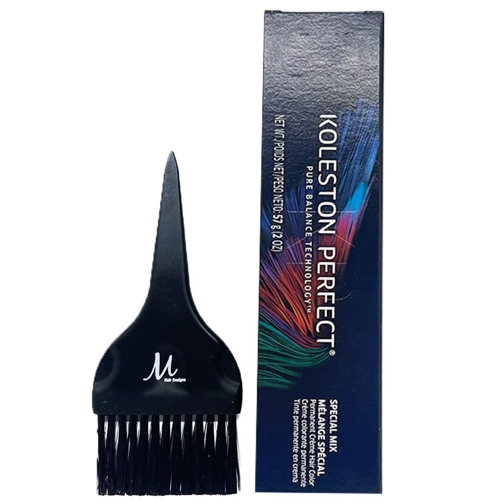 Koleston Perfect 0/11 Intense Ash Permanent Hair Color 2 Ounce and M Hair Designs Tint Brush (Bundle) Beauty & Personal Care M Hair Designs