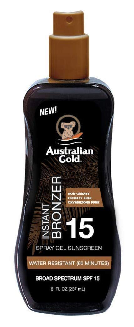 Australian Gold Spf#15 Spray Gel With Instant Bronzer 8 Ounce (235ml) (6 Pack) Beauty & Personal Care Australian Gold