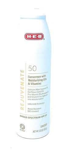 Rejuvenate Sunscreen Spray with Moisturizing Oils & Vitamins SPF 50-5.5oz - 1 bottle - made in the USA Beauty & Personal Care H-E-B