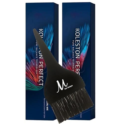 Koleston Perfect ME+ 0/44 Intense Red Permanent Hair Color Creme 2 Ounce (Pack of 2) With Tint Brush - Long-Lasting Gray Coverage - Use with Welloxon Beauty & Personal Care M Hair Designs