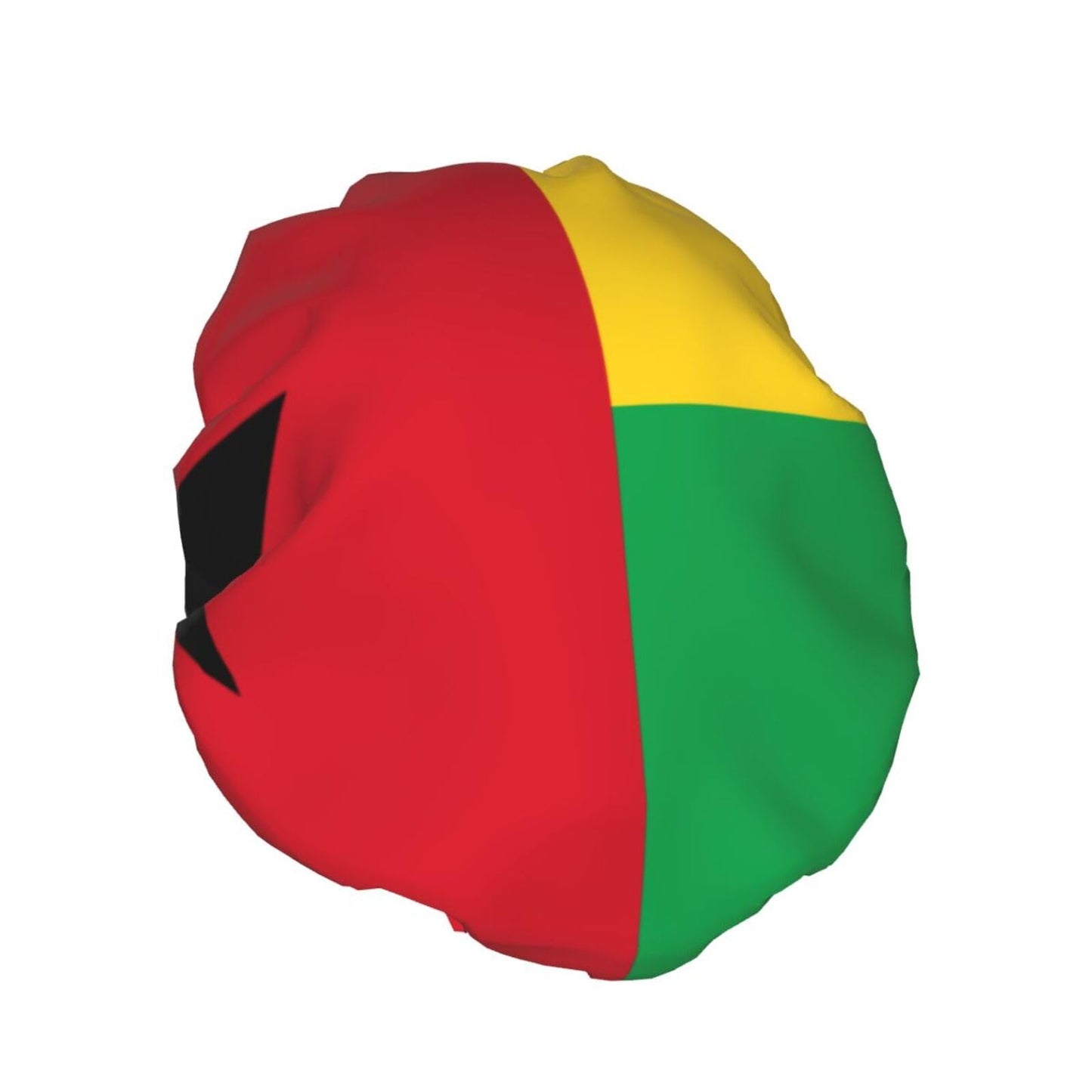 Guinea Bissau Flag Prints Shower Cap Double Layer Lined Waterproof Bathing Shower Hat Beauty and Personal Care Hayyett