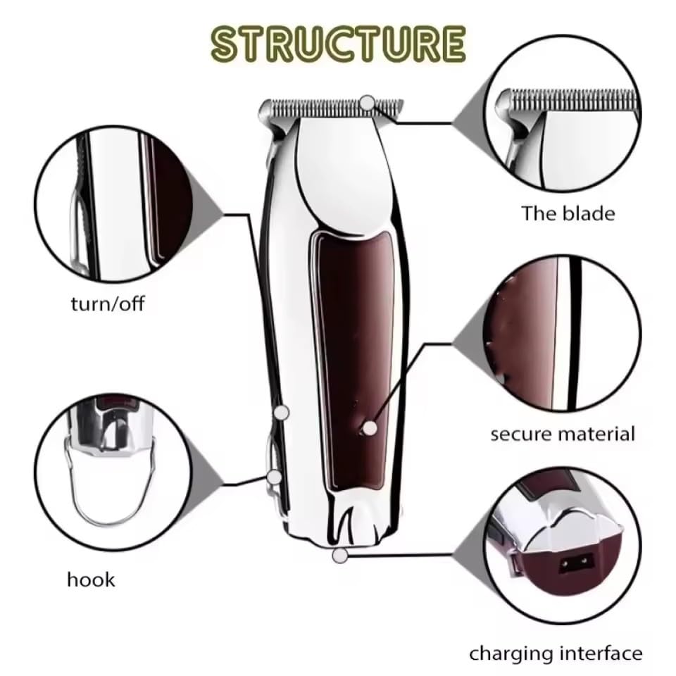 QDKVTNDJZ Hair Clippers for Men Professional - Brushless Motor Trimmers Set with Long Battery Life - USB Rechargeable Electric Hair Cutting Kit Beauty and Personal Care QDKVTNDJZ