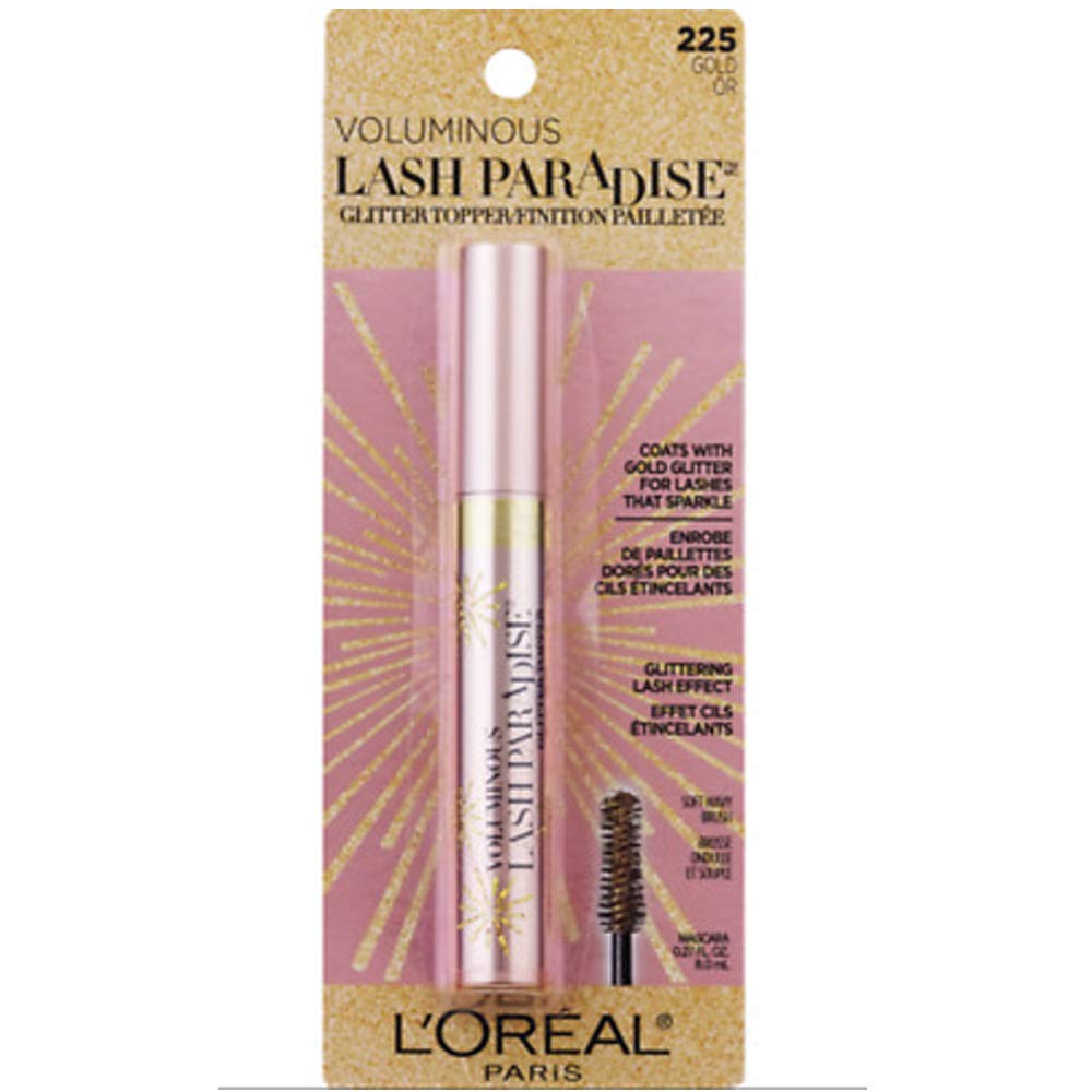 L'Oreal Paris Voluminous Lash Paradise 225 gold Glitter Topper 8.0ml Beauty & Personal Care L'Oreal Paris