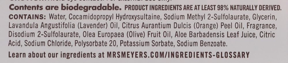 MRS. MEYER'S HAND SOAP,LIQ,LAVENDER, 12.5 FZ Beauty & Personal Care Mrs. MEYER'S