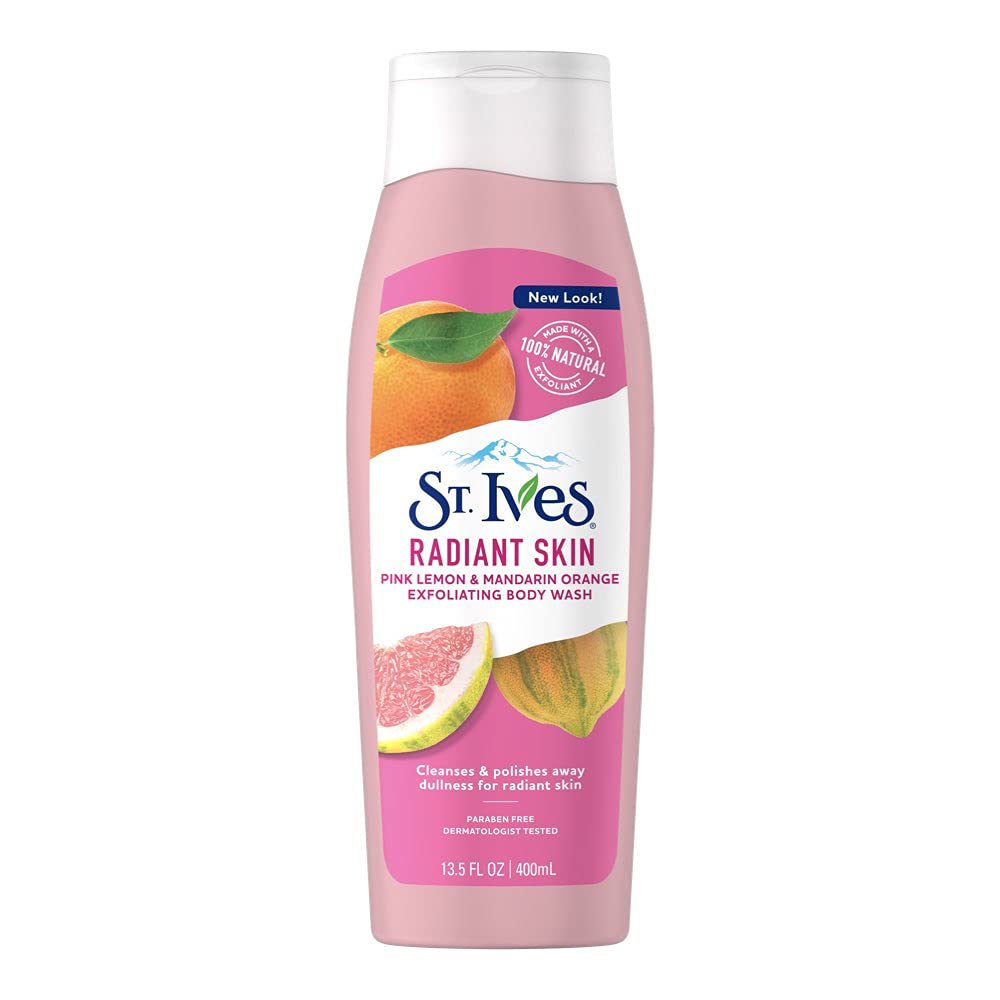 St. Ives Radiant Skin Body Wash Pink Lemon and Mandarin Orange, 13.5 Fl Oz (Pack of 1) Beauty & Personal Care St. Ives