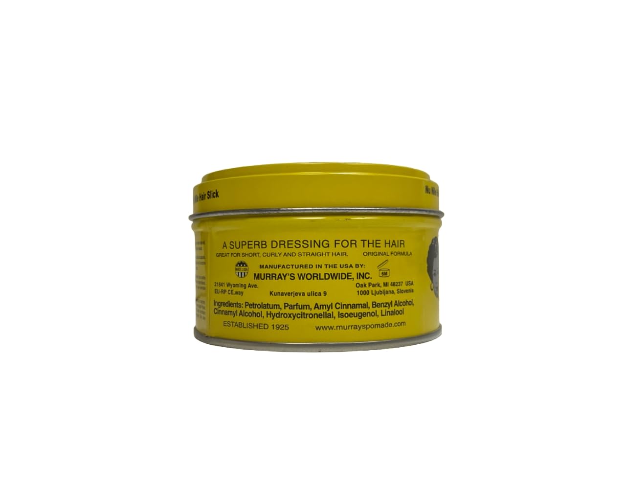 Murrays Nu Nile Hair Slick Dressing Pomade 3oz Jar by Murrays Beauty & Personal Care Murray's