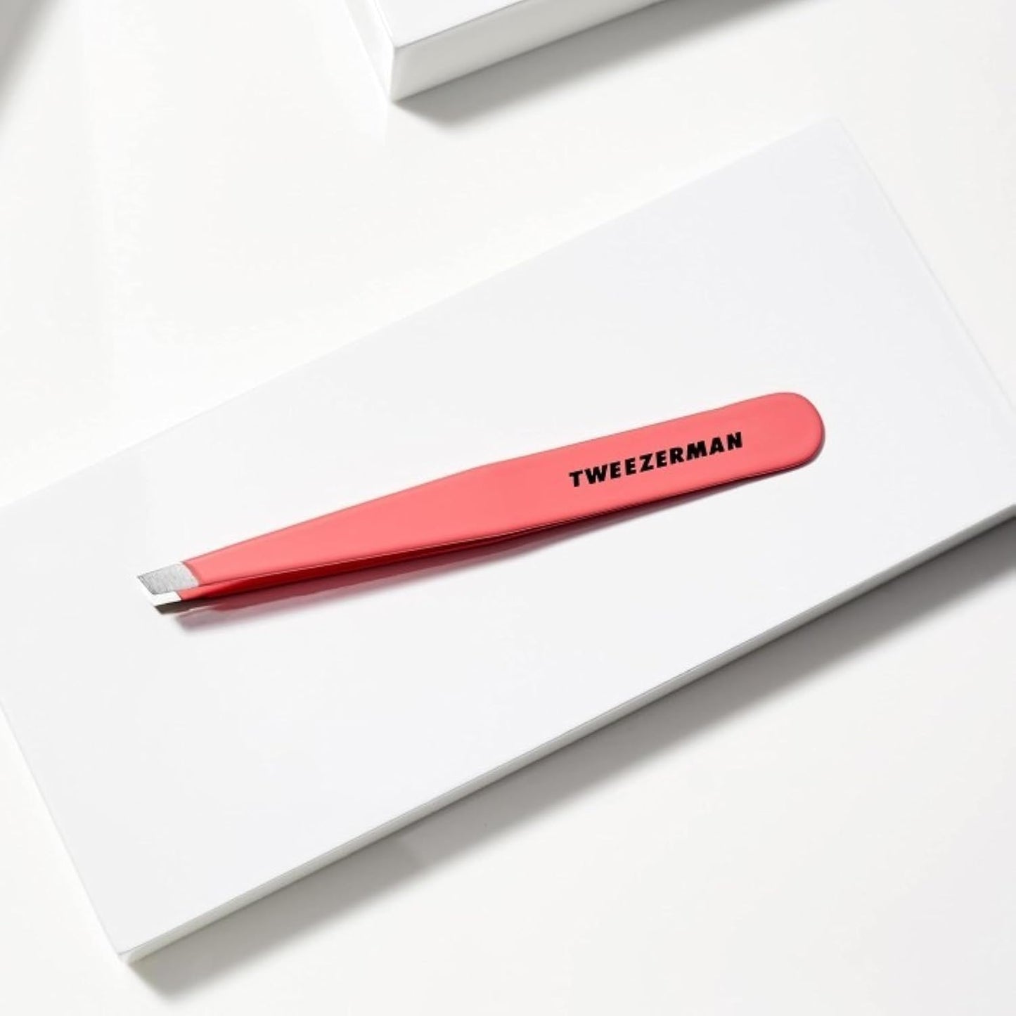 Tweezerman Stainless Steel Slant Tweezer - Eyebrow Tweezers for Women and Men (Geranium) Beauty & Personal Care Tweezerman