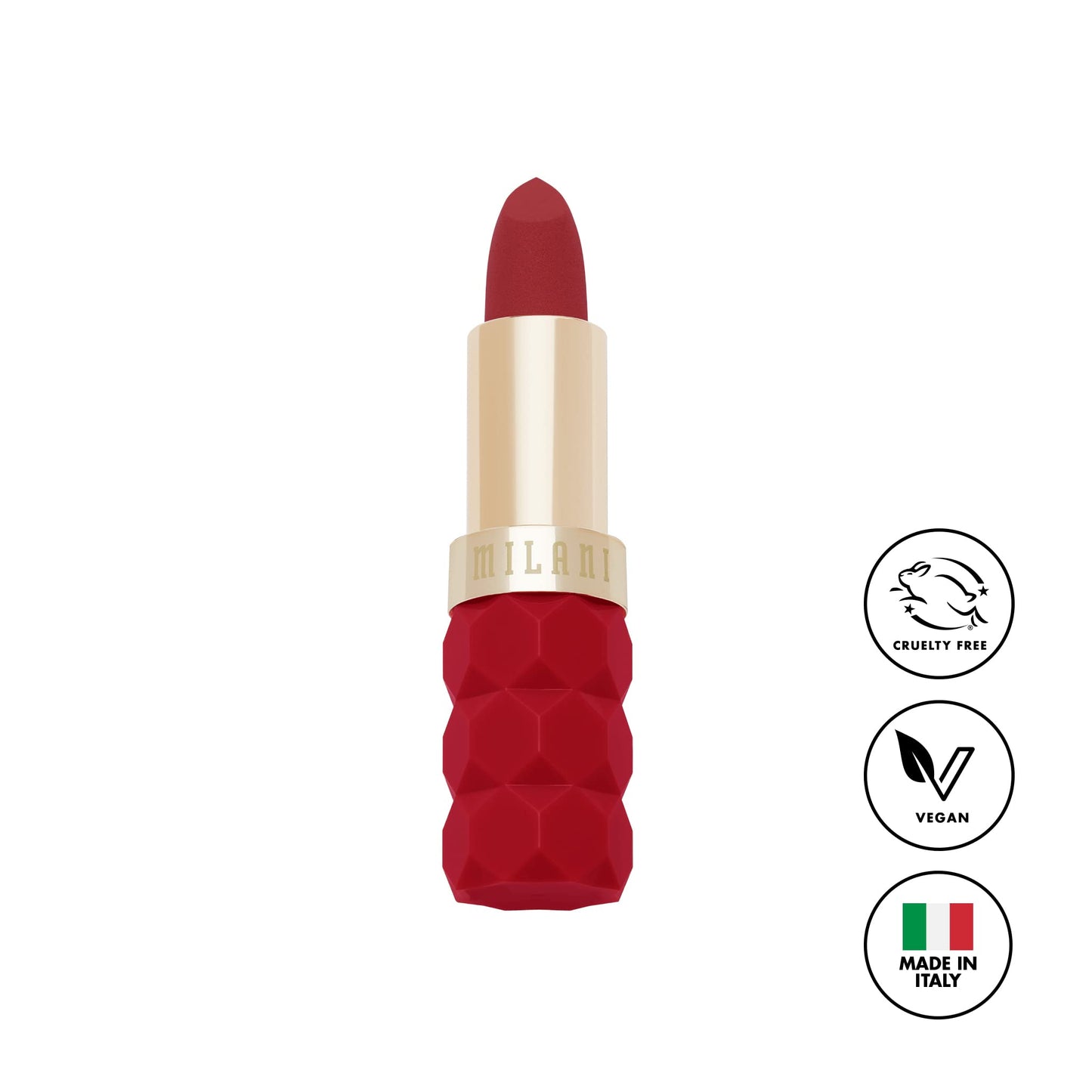 Milani Color Fetish Matte Lipstick, Hydrating Velvet Finish, Full Coverage Long Lasting, Moisturizing Cream Lip Color with Hyaluronic Acid, 0.14 oz, Beauty & Personal Care Milani
