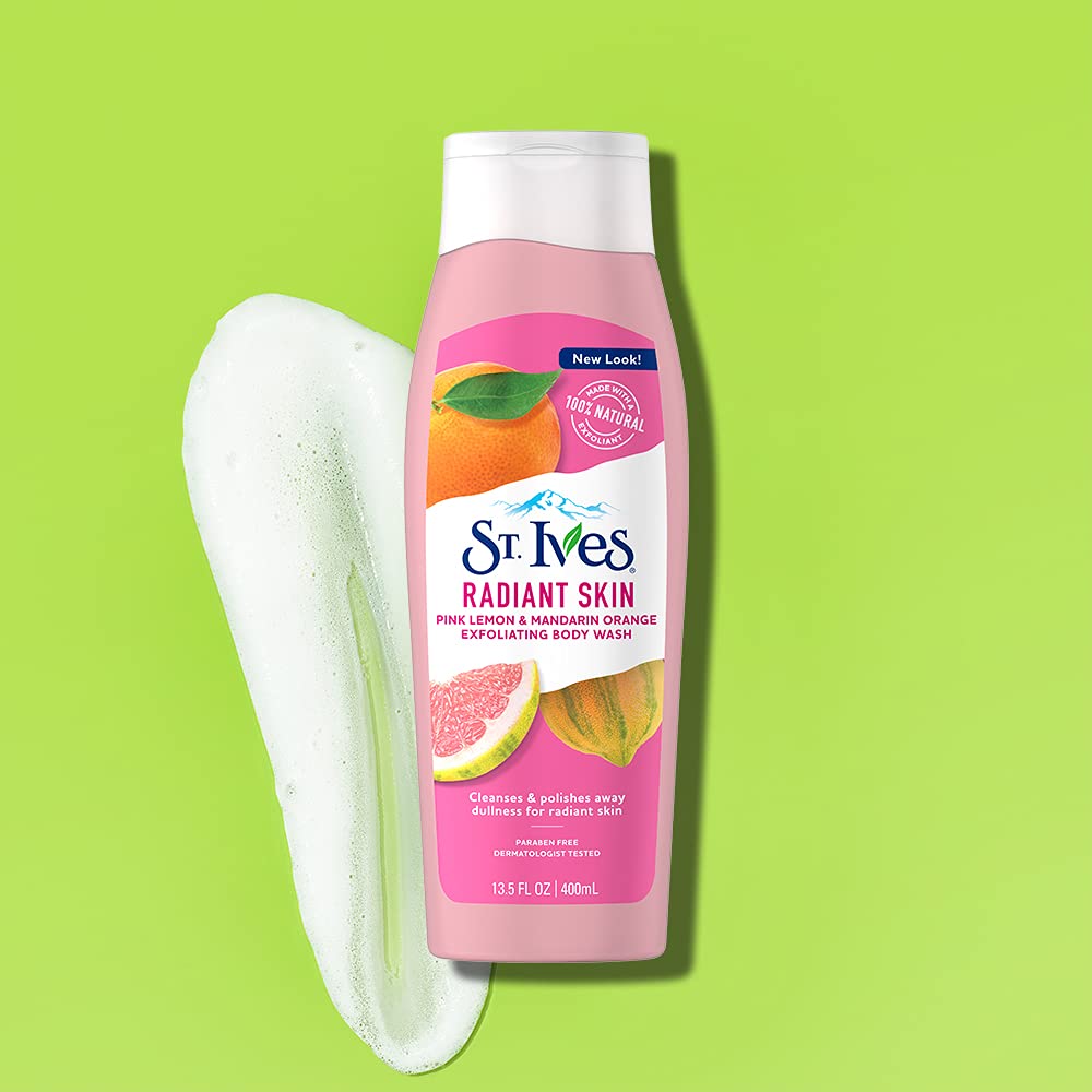 St. Ives Radiant Skin Body Wash Pink Lemon and Mandarin Orange, 13.5 Fl Oz (Pack of 1) Beauty & Personal Care St. Ives