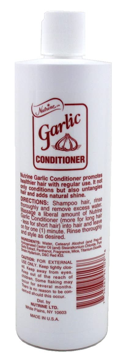Nutrine Garlic Conditioner with Uncented 16oz (Pack of 2)