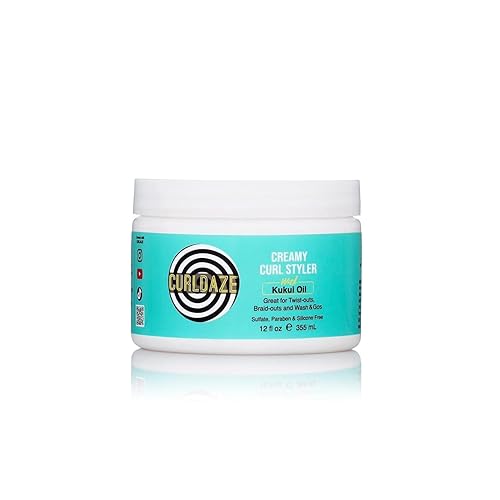 Curldaze Creamy Curl Styler with Kukui Oil, Vitamins A, C, and E. Moisturizing and Styling Curl for Curly Hair, Great for Twist-Outs, Braid Outs, Wash Beauty & Personal Care Curldaze