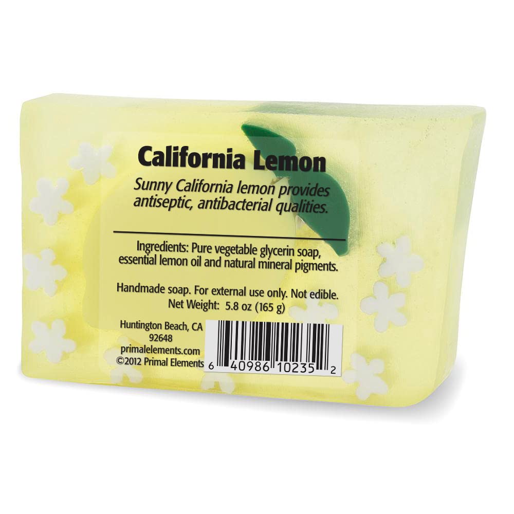 Primal Elements Wrapped Bar Soap, California Lemon, 5.8 Ounce Beauty & Personal Care Primal Elements