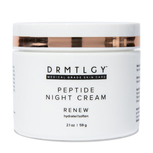 DRMTLGY Peptide Night Cream Face Moisturizer. Fragrance Free and Oil Free Hydrating Facial Moisturizer for All Skin Types. 2.1 oz Beauty & Personal Care DRMTLGY