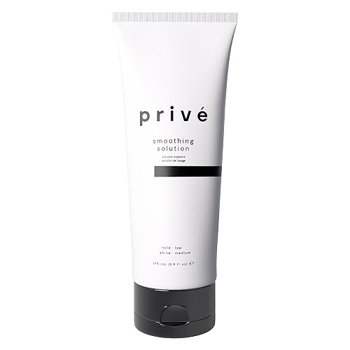 Privé Smoothing Solution - Lightweight Non-Greasy Formula with Baobab, Bamboo and Jojoba Proteins for Sleek Shiny Hair - Speeds Drying and Controls Beauty & Personal Care Prive