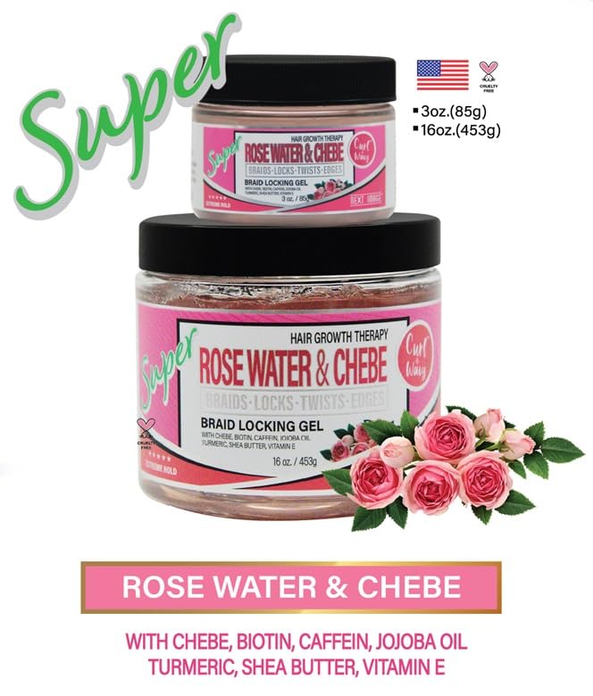 NEXT IMAGE - Braid Locking Gel Super Hold [Rose Water] Beauty & Personal Care NEXT IMAGE