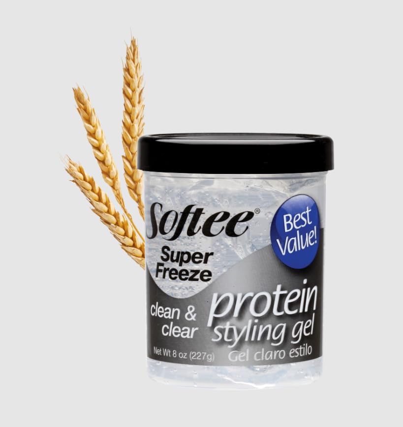 Softee Protein Super Freeze Hair Styling Gel 8 Oz,Pack of 3 Beauty & Personal Care Softee