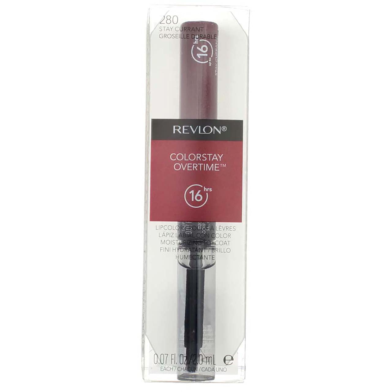 Revlon ColorStay Overtime Liquid Lip Color, Stay Currant [280] 1 ea (Pack of 4) Beauty & Personal Care REVLON