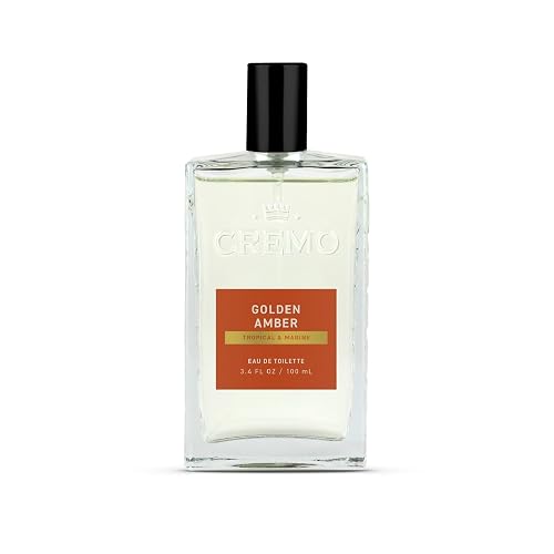 Cremo Cologne For Men - Golden Amber Mens Cologne Spray, A Combination of Red Currant, Pineapple, Ambergris and Moss, Multi-Layered Signature Men's Beauty & Personal Care Cremo