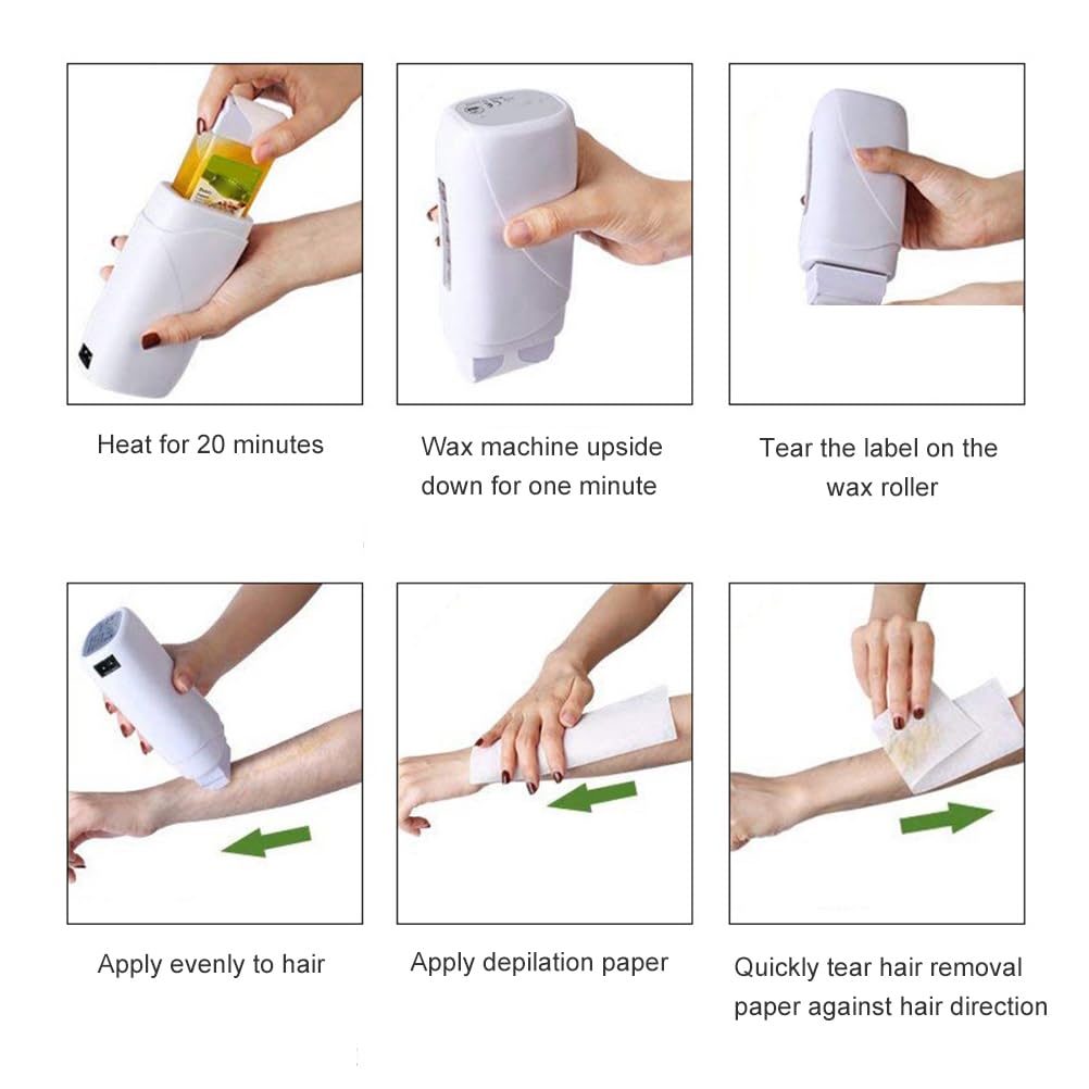 Practical 100 G Depilatory Wax Cartridges Hair Removal Cream Beeswax Roll on Hot Wax for All Body Parts Beauty and Personal Care Hztyyier