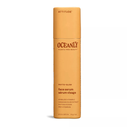 ATTITUDE Oceanly Face Serum Bar, EWG Verified, Plastic-free, Plant and Mineral-Based Ingredients, Vegan and Cruelty-free Beauty Products, PHYTO GLOW Beauty & Personal Care BIO SPECTRA ATTITUDE