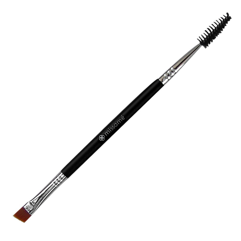 Metal Teeth Eyelash Comb and Duo End Angled Eyebrow Brush with Spoolie, Best To Define Mascara, Eye Brow Powder Makeup and Lash Extension Beauty & Personal Care Missamé