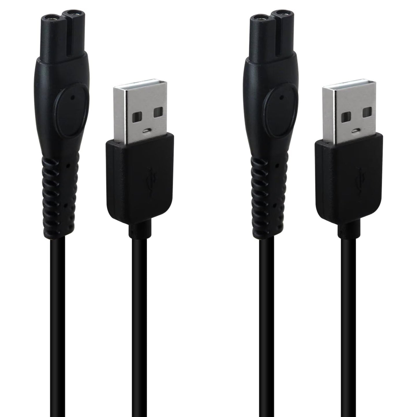 2-Pack 5V USB Charger Cord for Philips Norelco Shaver 2400 3900 5400 2600 7200, Charging Cable for Philips Wet & Dry X3001/90(2400), S3243/91(3600) Beauty and Personal Care SUNJCO