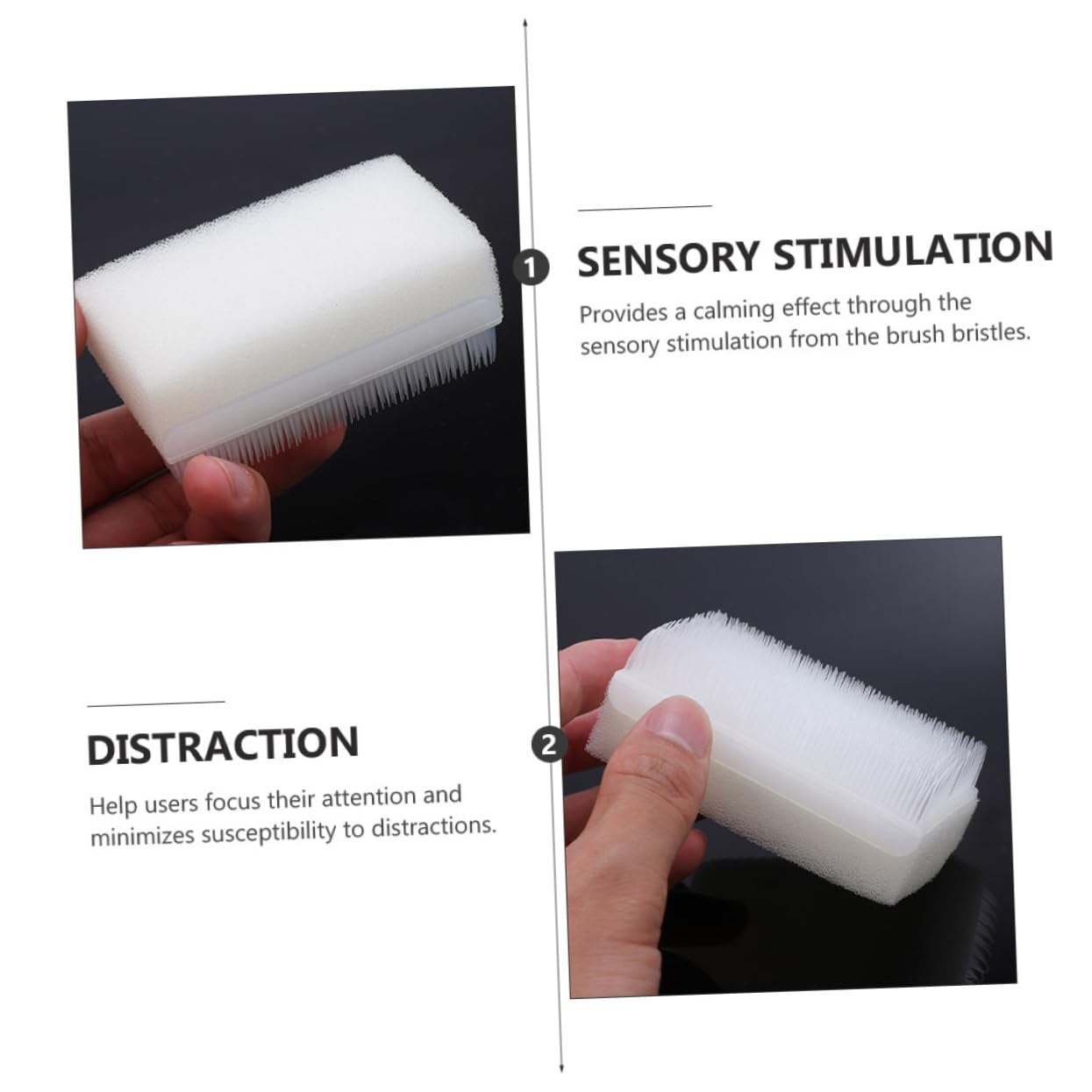 8 Pcs Brush Therapressure Brush Sensory Socks for Kids Wilbarger Brush Sensory Brush for Sensory Defensiveness Brush Sensory Baby White Child Vest Beauty and Personal Care BESTOYARD