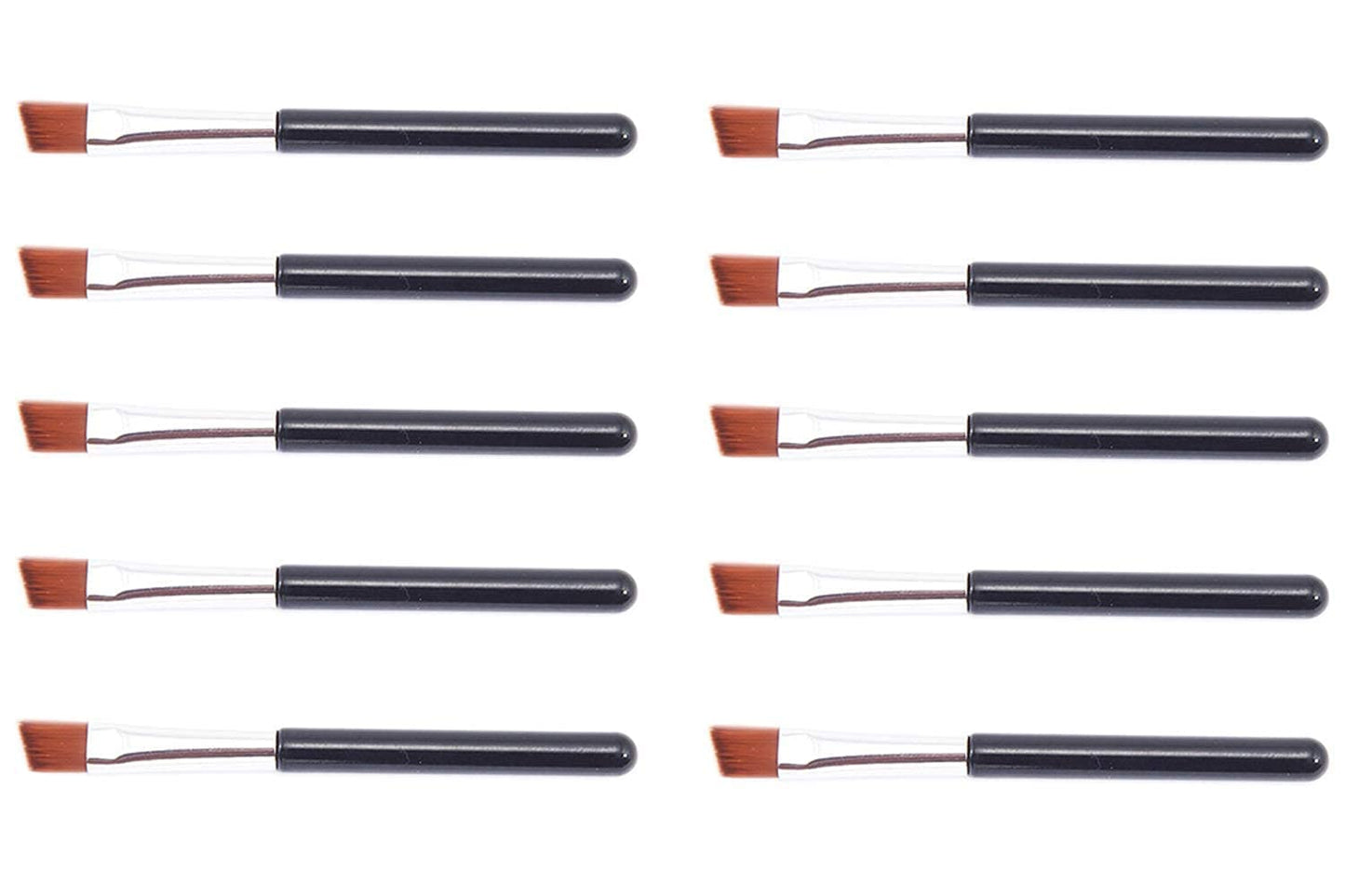 VOSAIDI 10pcs Eyebrow Portable Premium Quality Angled Eye Brow and Spoolie Mini Brush Beauty & Personal Care Vôsaidi