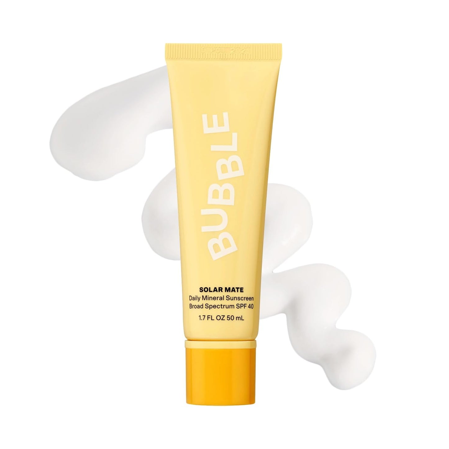 Bubble Skincare Solar Mate Mineral Face Sunscreen Broad Spectrum SPF 40 - Zinc Oxide Sunscreen with Blue Light Protection & Ginseng Extract - Sheer Beauty & Personal Care Bubble Skincare