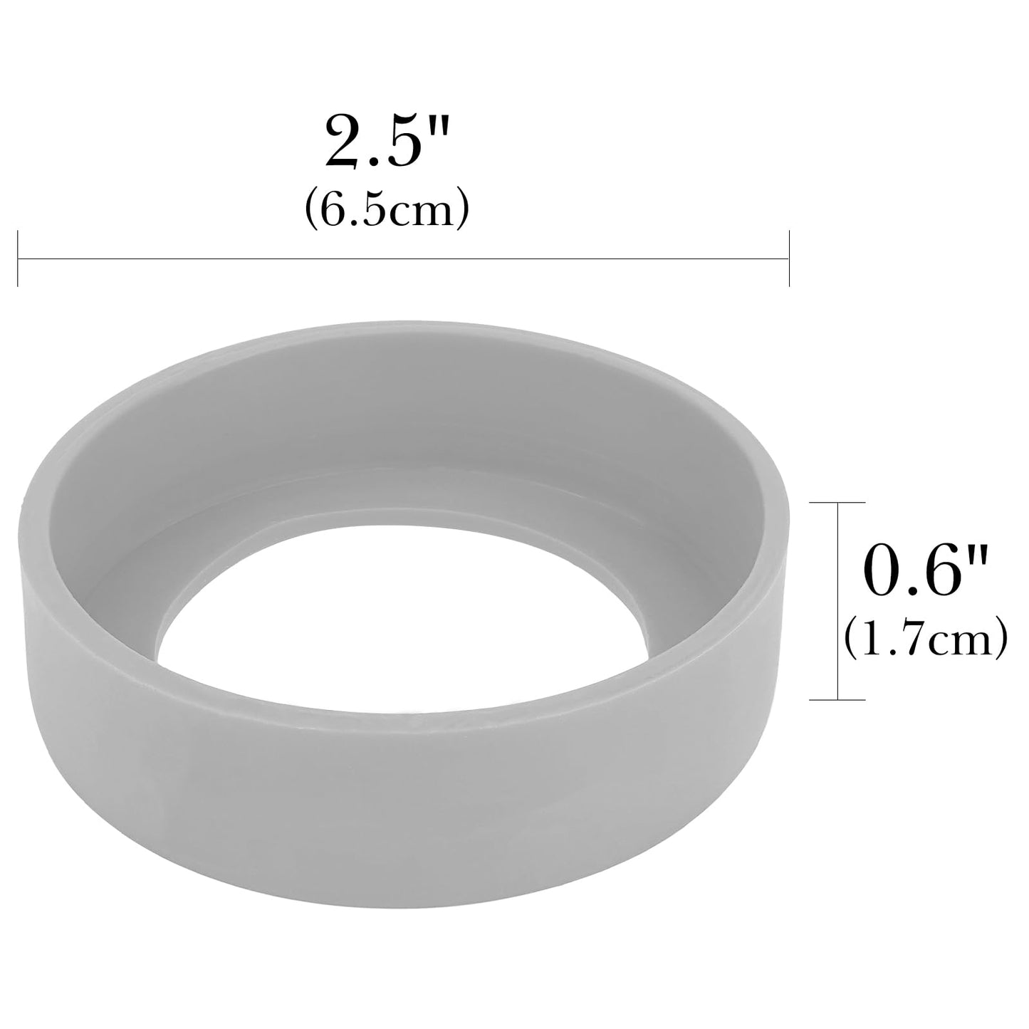 Linkidea 2 Pack Silicone Shaving Can Holder, 2.5" Anti-Rust Stand for Shaving Gel & Foam Cans, Bathroom Countertop Protector, Compatible Beauty and Personal Care Linkidea