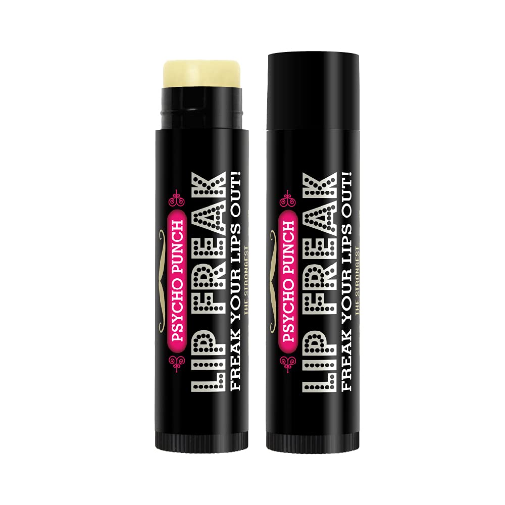 Doctor Lip Bang's BUZZING Lip Balm - Lip Freak - 100% All Natural - Cruelty Free - Psycho Punch - 2 Pack Beauty and Personal Care Doctor Lip Bang's