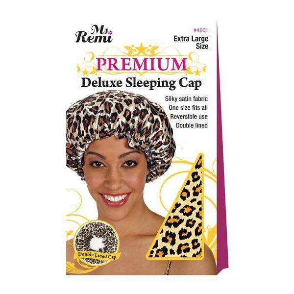 Annie Premium Deluxe Sleeping Cap Leopard Pattern Universal Size (Extra Large Size) #4601 Beauty and Personal Care Annie