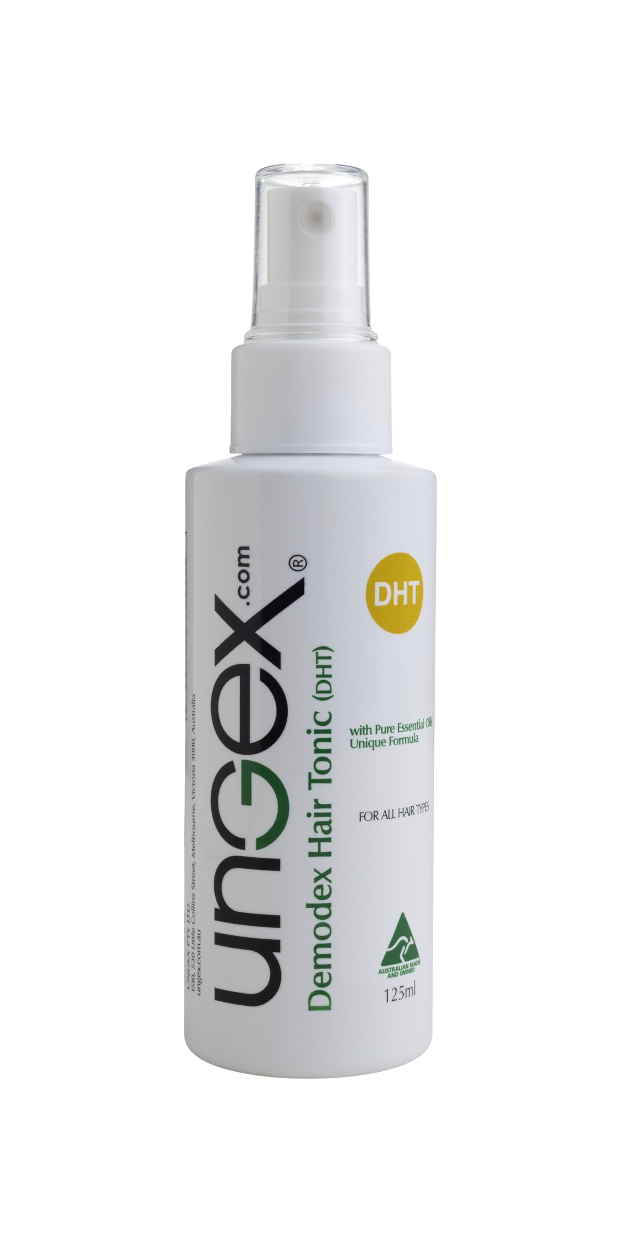 Ungex Demodex Hair Tonic | Herbal Leave-In Spray for Scalp & Hair Care | Natural Formula | DHT Beauty & Personal Care UNGEX.COM